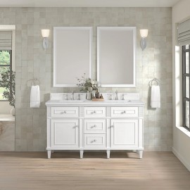 Lorelai 60" Double (Vanity Only Pricing) in Bright White